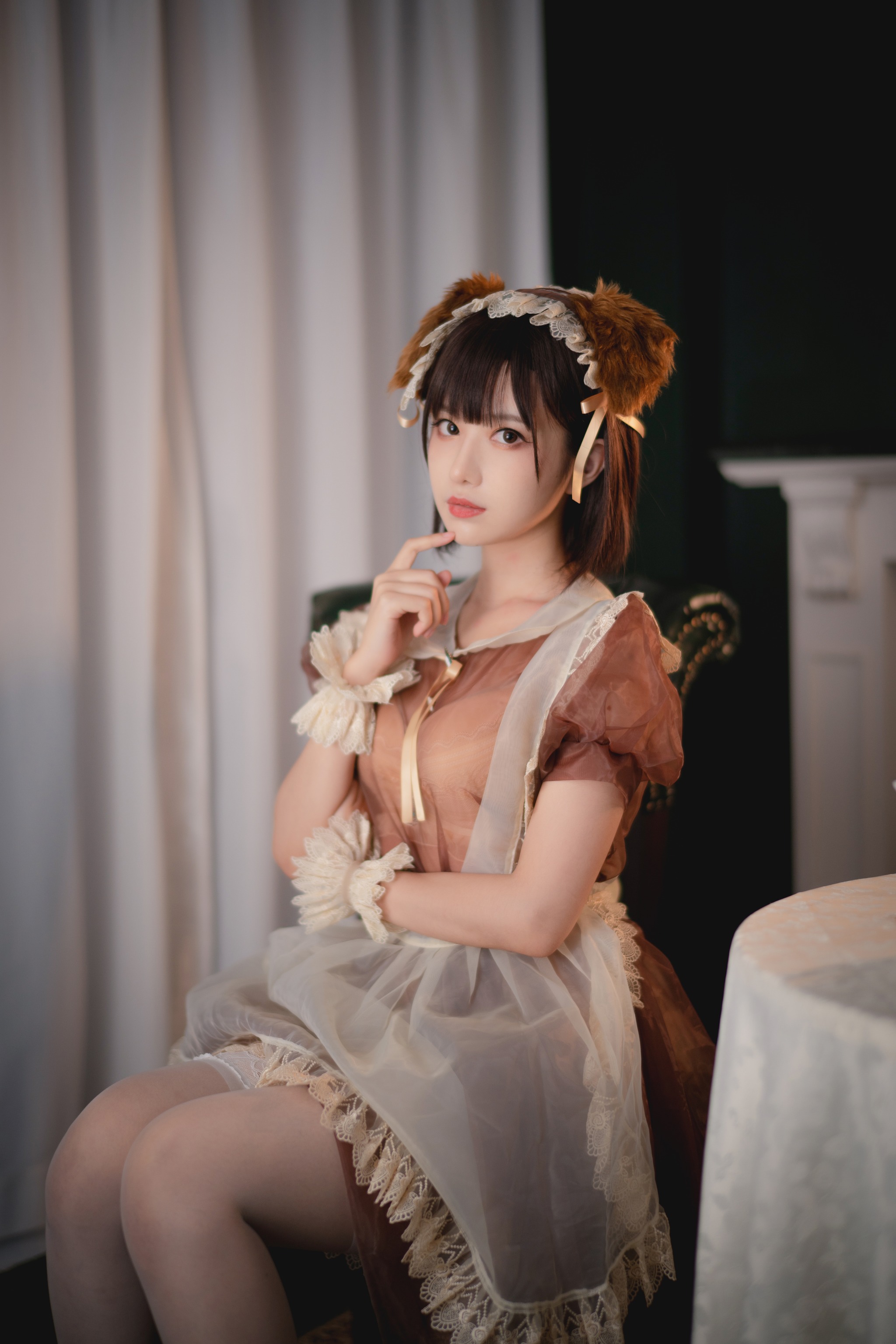 图片[1]-Shika小鹿鹿 – NO.077 透明女仆 [22P]-XikXak